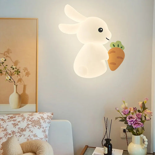 applique murale lapin mignon pour chambre d'enfant créative et ludique - vue 3 sur 9