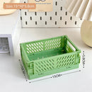 stackable foldable basket for storing makeup, jewelry, toys