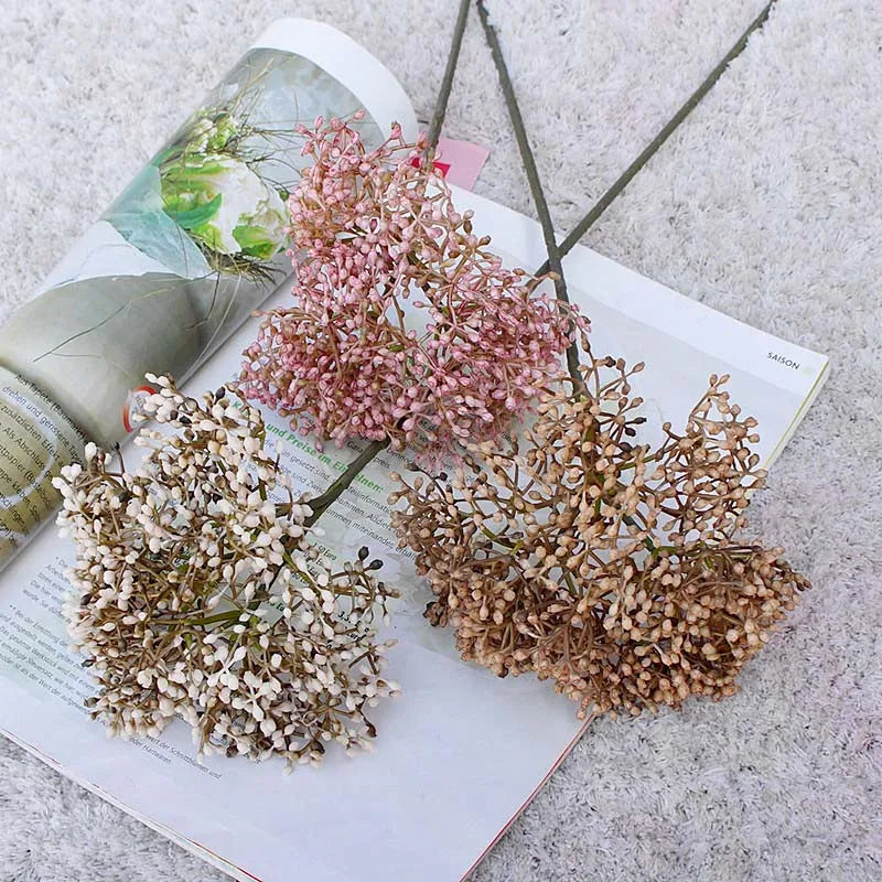 Retro artificial raspberry plants for DIY home decoration