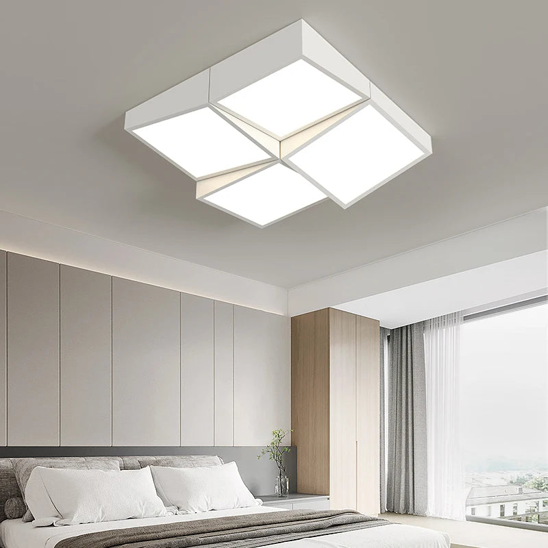 Modern acrylic and aluminium chandelier for interior decoration