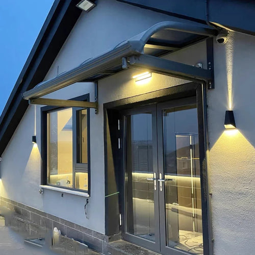Modern waterproof outdoor LED wall light - vue 2 sur 9