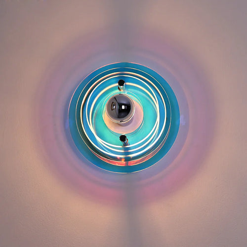 Antique Bauhaus style decorative wall light with coloured lights - vue 5 sur 11
