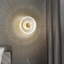 Copper and acrylic LED wall light nordic interior decoration