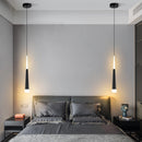 Modern long tube LED pendant light for luxury interior décor