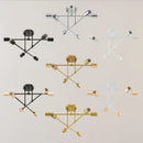 Modern nordic sputnik semi flush chandelier with electroplated finish