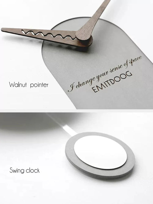 creative design solid wood silent wall clock - vue 7 sur 11