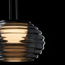 Modern nordic striped glass LED chandelier