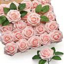 Set of 25 artificial roses for wedding and party decorations