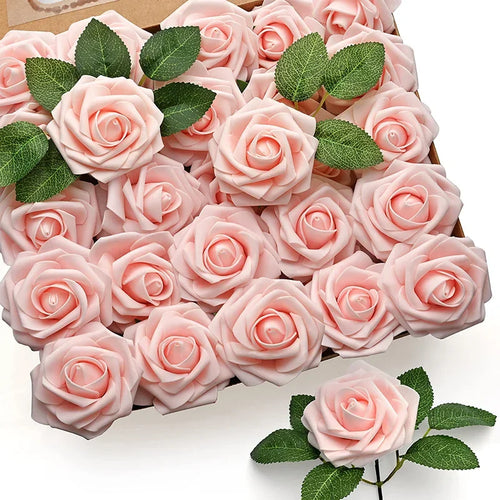 Set of 25 artificial roses for wedding and party decorations - vue 10 sur 11
