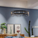 Stratos designer glass LED chandelier for indoor use