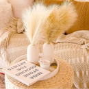Set of 10 artificial pampas grass bouquets for interior decoration