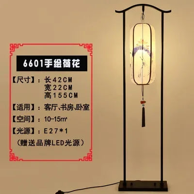 lampadaire rétro zen chinois pour décoration moderne et élégante - vue 8 sur 12
