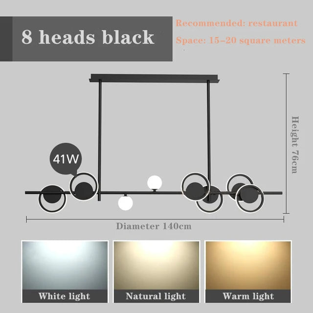 Modern nordic designer pendant light for an elegant interior