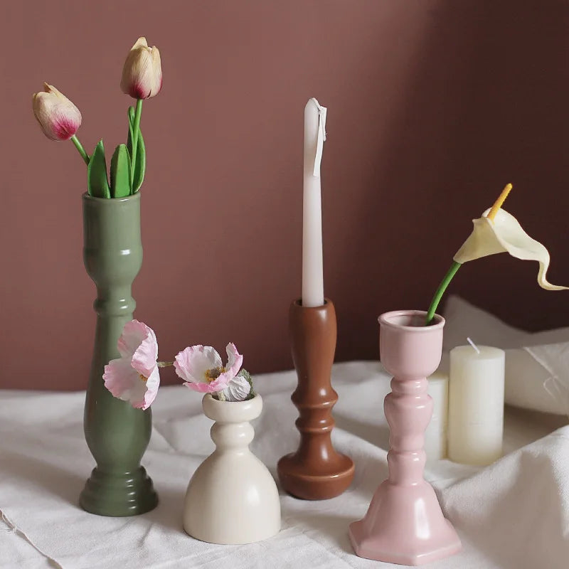 Ceramic candle holders centrepiece wedding home decor