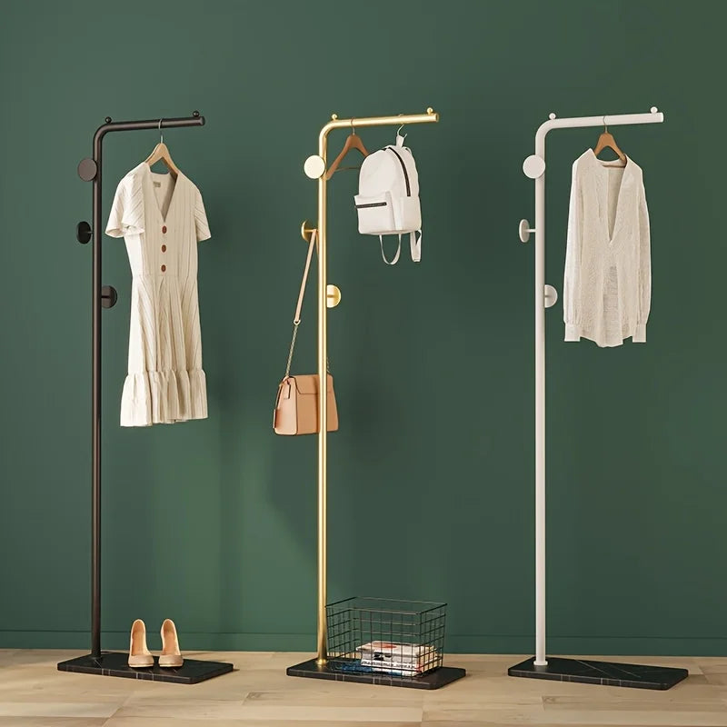minimalist space-saving clothes rack modern clothing rack