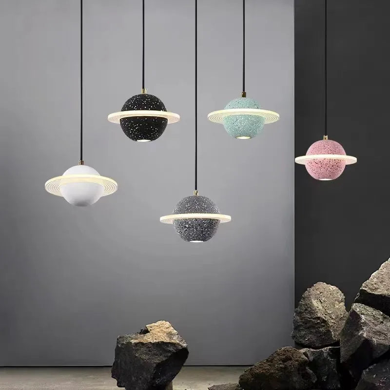 Designer concrete pendant light for a modern and elegant interior