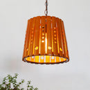 Bamboo pendant light for Asian-inspired home decor