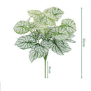 Artificial silk bamboo leaves for elegant decoration