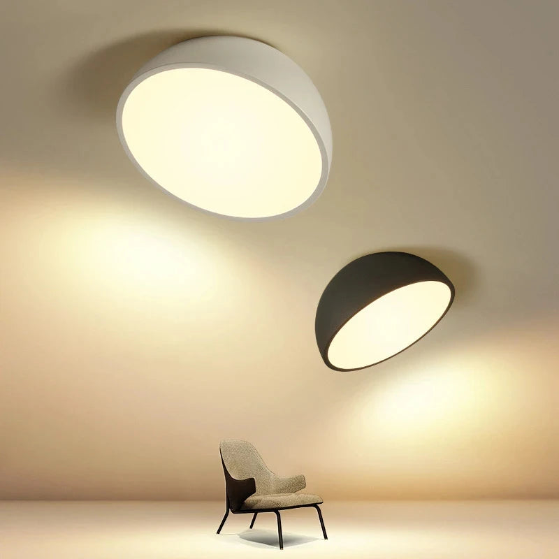Modern nordic LED ceiling light for hallway, staircase, entrance, loft, sloped roof, bedroom, study, remote control