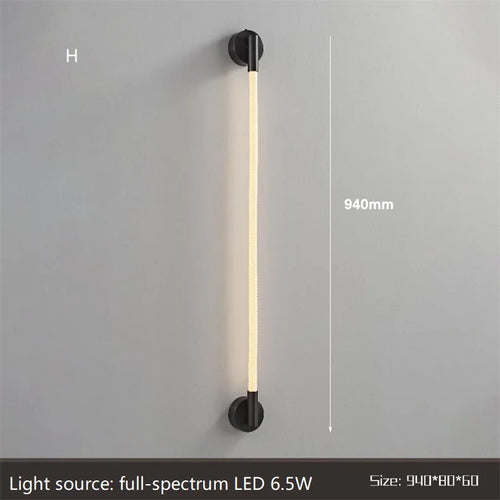 Minimalist LED wall light in flexible woven silicone fibre - vue 12 sur 18