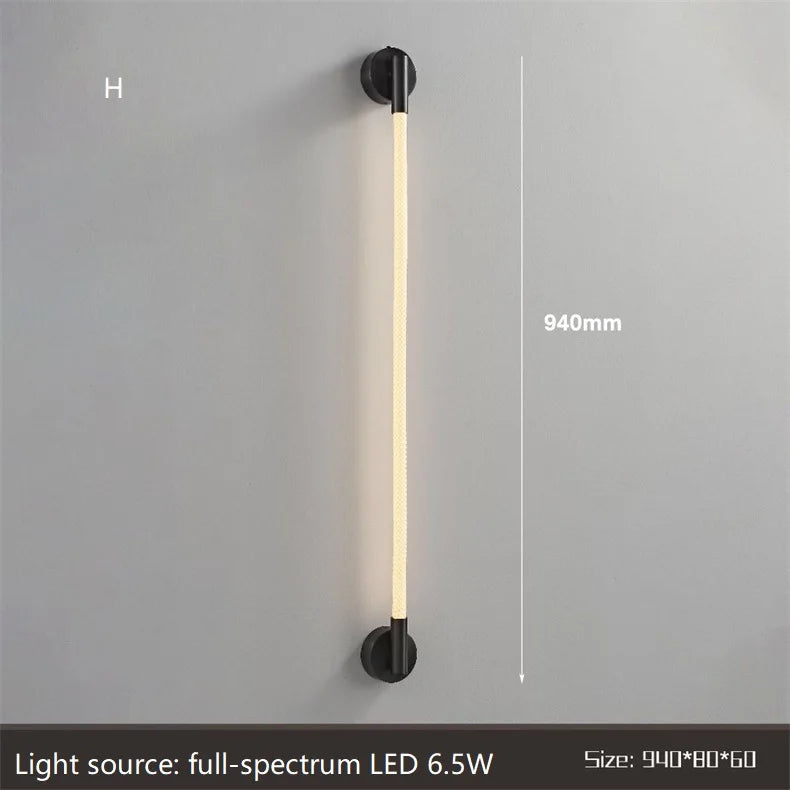 Minimalist LED wall light in flexible woven silicone fibre - vue 12 sur 18