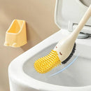 Creative wall-mounted duck toilet brush space-saving