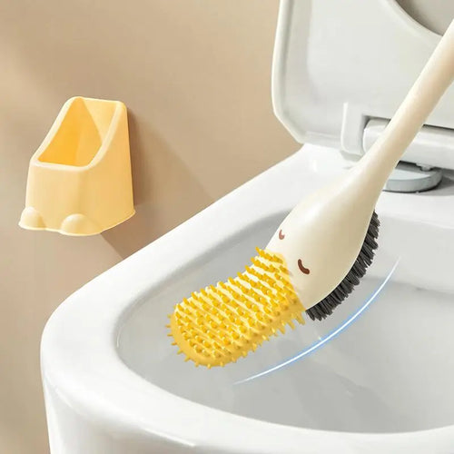 Creative wall-mounted duck toilet brush space-saving - vue 5 sur 8