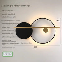 Modern LED wall light for hotel and home lighting