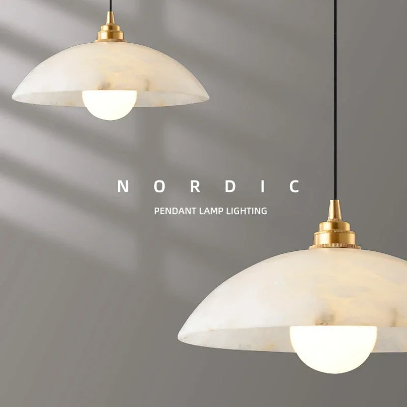 Natural marble nordic design chandelier for interior decoration