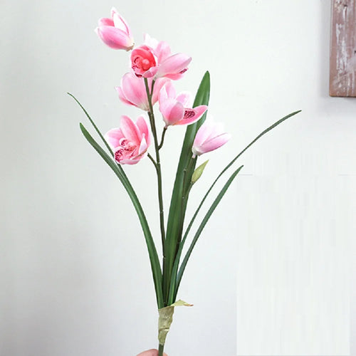 Artificial cymbidium flowers for wedding and event decoration - vue 11 sur 11