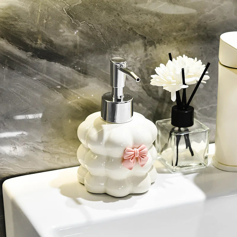 ceramic bottle for shampoo and hand sanitizer