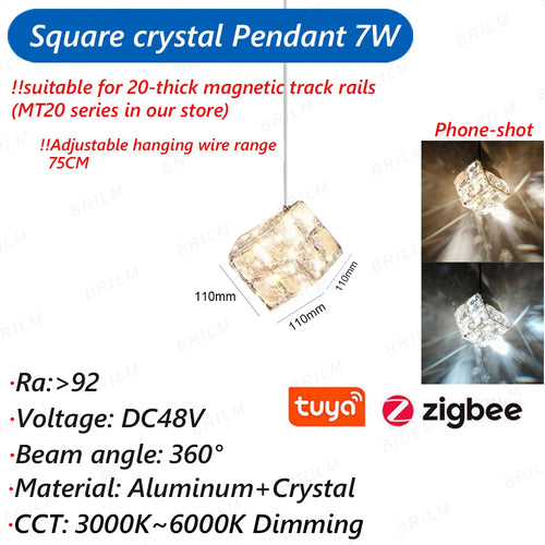 suspension zigbee3.0 intelligente avec lumière led moderne et connectivité - vue 20 sur 27