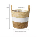 natural wicker basket for garden and decorative storage