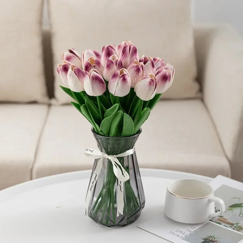 Luxury artificial tulip bouquet for interior decoration and weddings - vue 16 sur 17