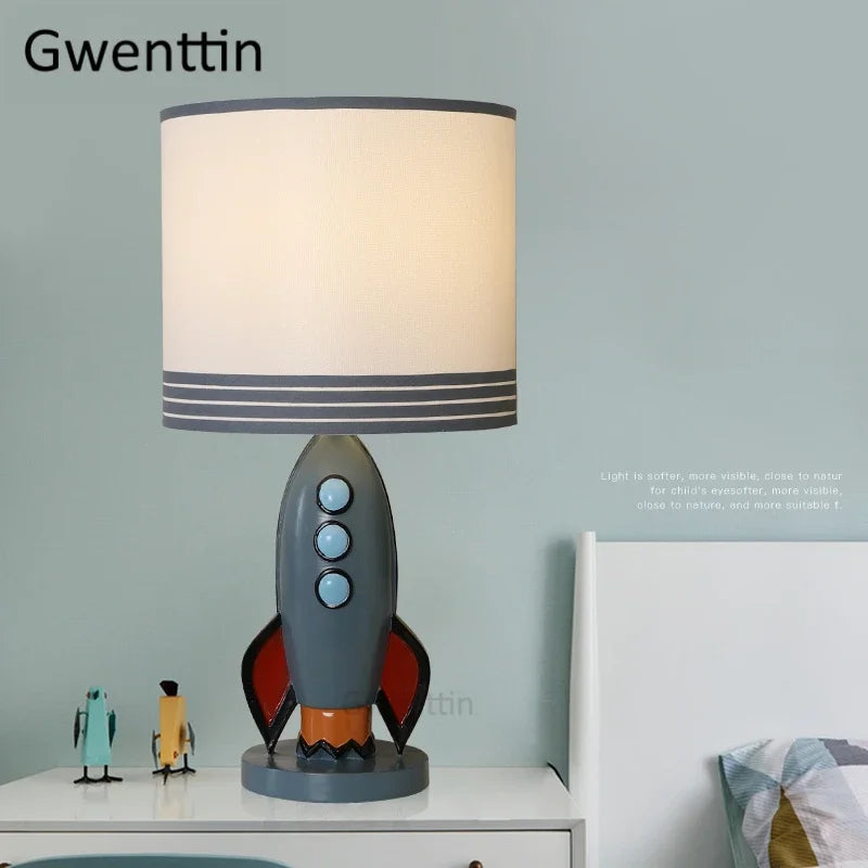 Mediterranean rocket desk lamp nordic artistic decorative light