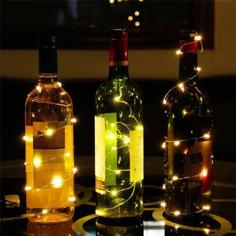 Copper wire LED string lights for party decorations - vue 4 sur 14