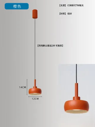 Nordic aluminium pendant light for minimalist decor - vue 10 sur 9