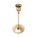 Brass gold candlestick set for festive decorations
