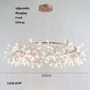 Creative LED chandelier in stainless steel and acrylic for interior decoration