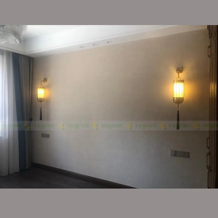 Luxury linen wall light for elegant indoor lighting