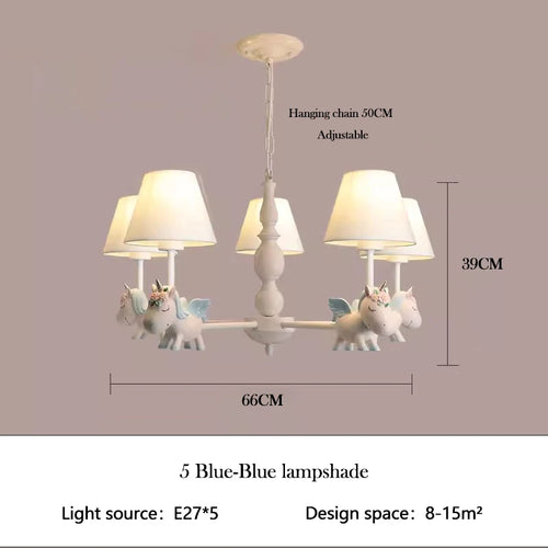 Nordic style rotating LED children’s chandelier, romantic and cosy - vue 16 sur 24