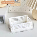 stackable foldable basket for storing makeup, jewelry, toys