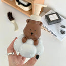 cartoon bear foam bottle portable hand sanitizer soap dispenser