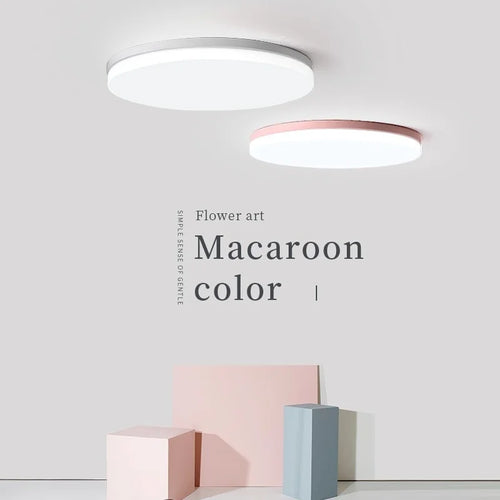 Round multicolour dimmable LED ceiling light for indoor use - vue 4 sur 5