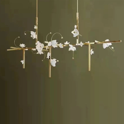 Lotus ceramic wall light for elegant interior decoration - vue 6 sur 10