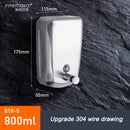 304 stainless steel wall mounted soap dispenser for liquid soap