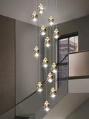 Nordic crystal chandelier loft style for modern interiors