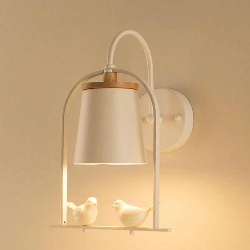 Modern LED wall light with bird design for decoration