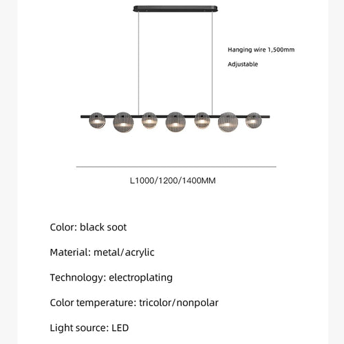 Modern minimalist LED pendant light for artistic interiors - vue 6 sur 9