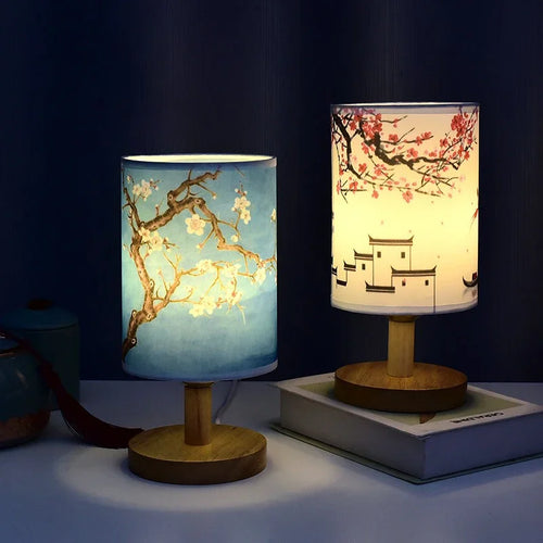 Square decorative LED lamps with dimmer and EU plug - vue 3 sur 10